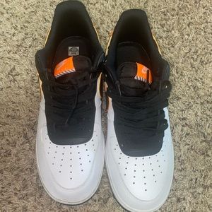 Orange Jordan Air Force 1’s